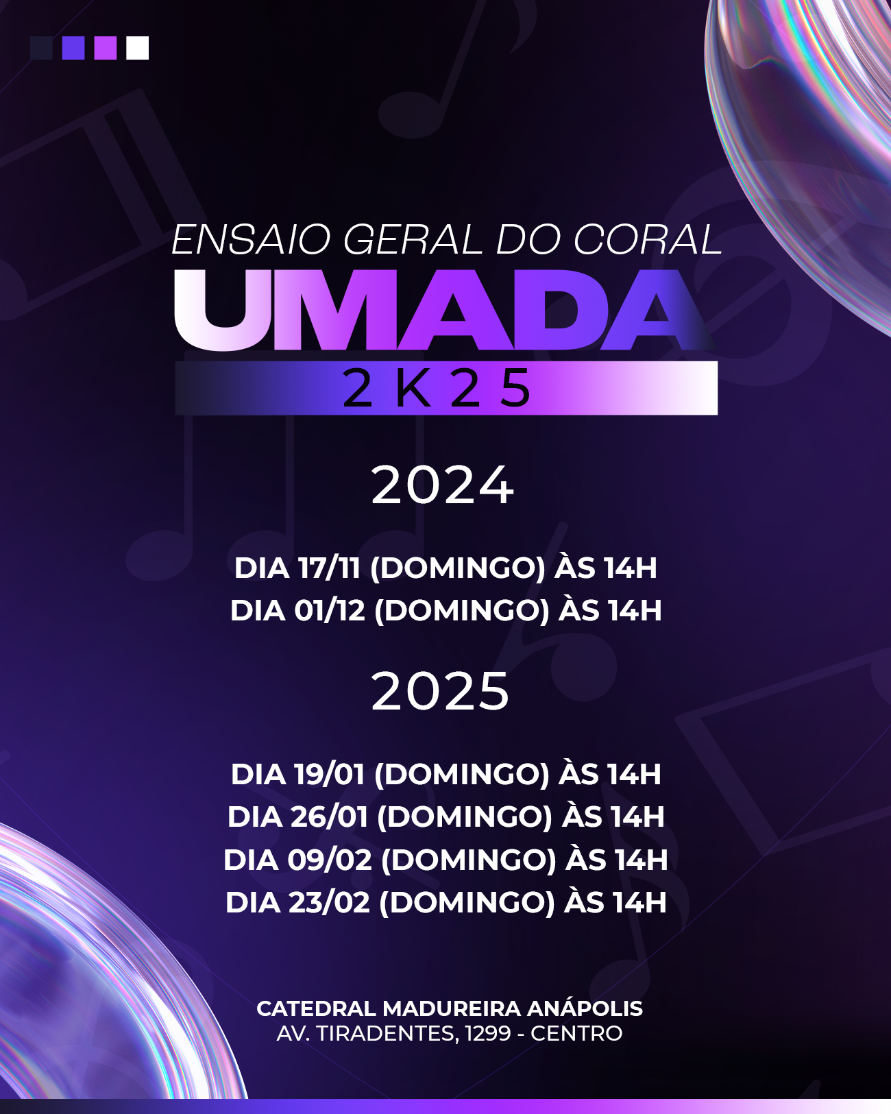 Ensaios Umada 2025